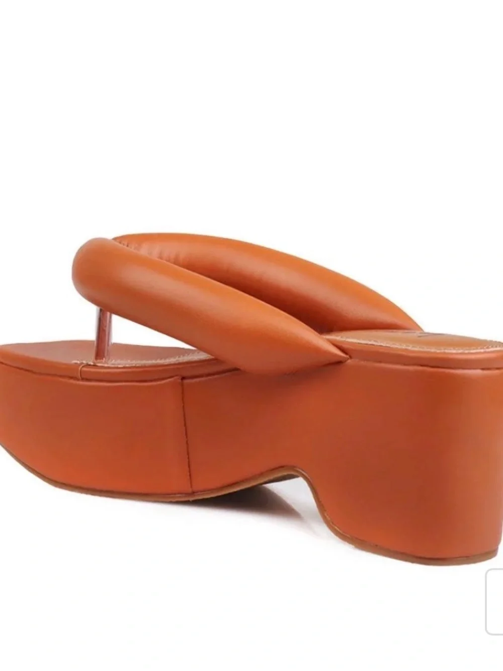 Privileged Burnt Orange Platform Thong Sandal